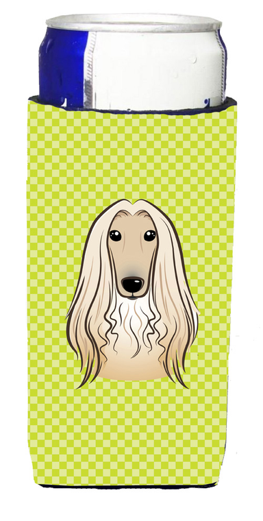 Checkerboard Design with Dog Ultra Hugger for slim cans - 615872916313