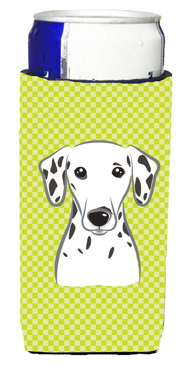 Checkerboard Design with Dog Ultra Hugger for slim cans - 615872915972