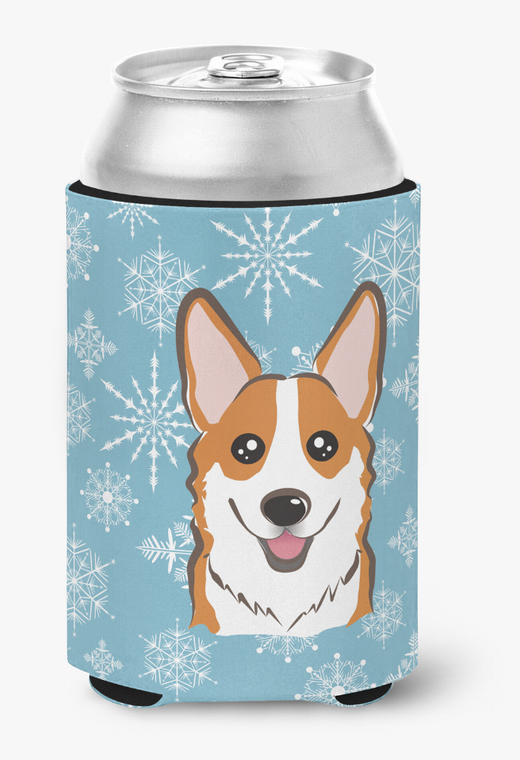Snowflake Dog Design Can or Bottle Hugger - 638508107886