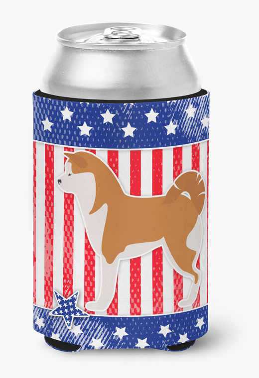 USA Patriotic Dog Design Can or Bottle Hugger - 638508504555