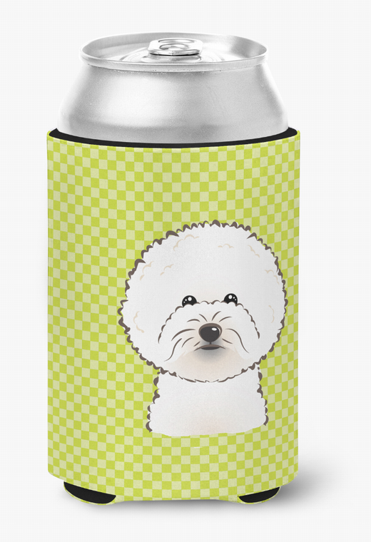 Dog Face Checkerboard Can or Bottle Hugger - 615872893720