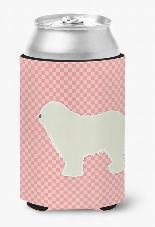 Dog Profile Checkerboard Can or Bottle Hugger - 638508506382