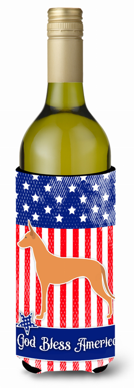 American Flag and Dog Wine Bottle Hugger - 638508496768