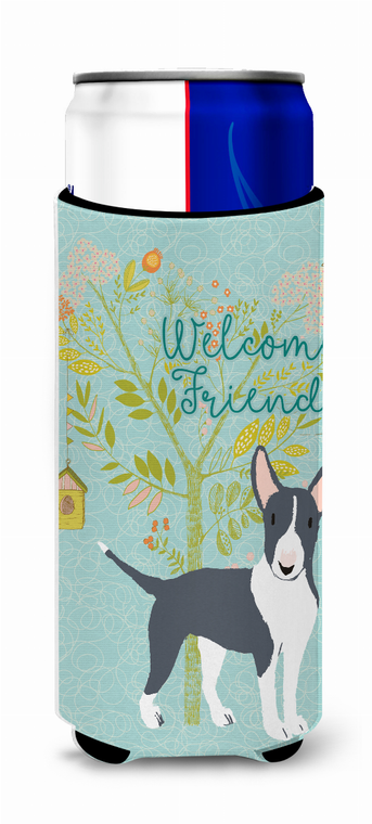 Welcome Friends with Dog Ultra Hugger for slim cans - 652259201709