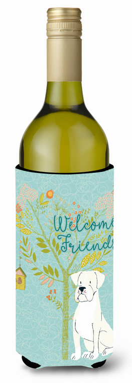 Welcome Friends with Dog Wine Bottle Hugger - 652259200818