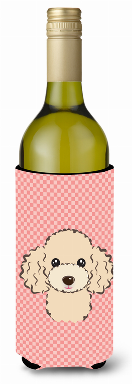 Checkerboard Design with Dog Wine Bottle Hugger - 615872918935