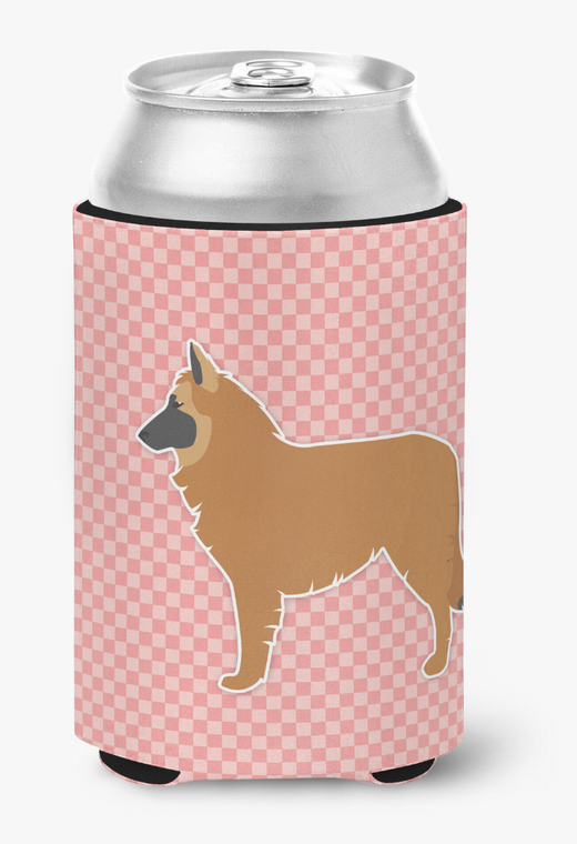 Dog Profile Checkerboard Can or Bottle Hugger - 638508506443