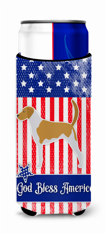 USA Patriotic Dog Ultra Hugger for slim cans - 638508494863