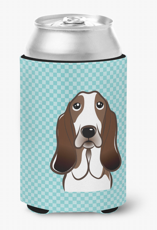 Dog Face Checkerboard Can or Bottle Hugger - 615872892747