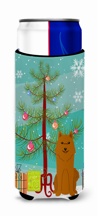 Merry Christmas Tree Dog Ultra Hugger for slim cans - 638508542281