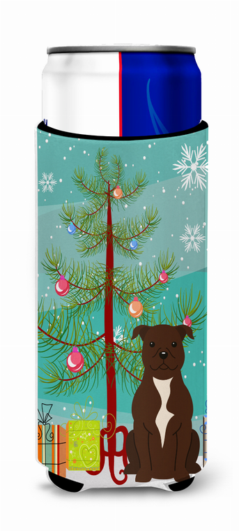 Merry Christmas Tree Dog Ultra Hugger for slim cans - 638508542540