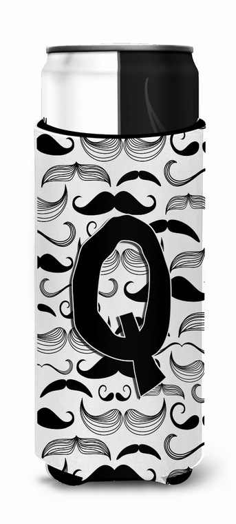 Letter Moustache Initial Ultra Hugger for slim cans - 638508023117