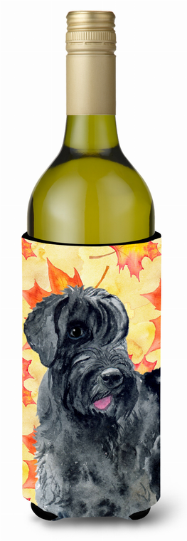 Dog with Fall Design Wine Bottle Hugger - 652259174850