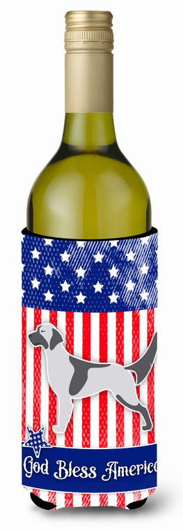 American Flag and Dog Wine Bottle Hugger - 638508496690