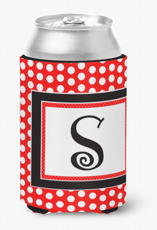 Monogram Letter Can or Bottle Hugger - 617375997240