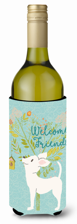 Welcome Friends with Dog Wine Bottle Hugger - 652259201303