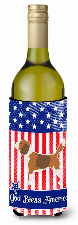 American Flag and Dog Wine Bottle Hugger - 638508496980