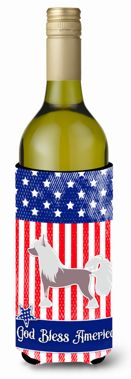 American Flag and Dog Wine Bottle Hugger - 638508497314