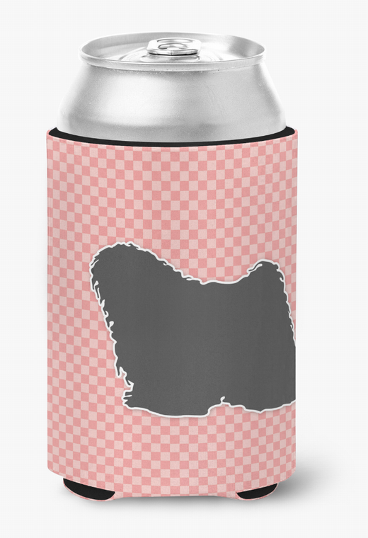 Dog Profile Checkerboard Can or Bottle Hugger - 638508506467