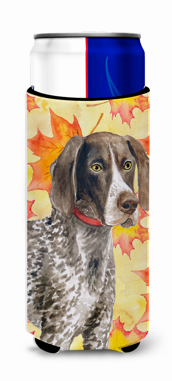 Dog with Fall Design Ultra Hugger for slim cans - 652259172924