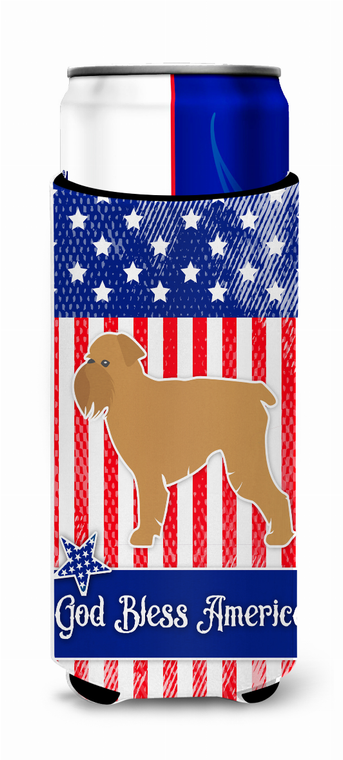 USA Patriotic Dog Ultra Hugger for slim cans - 638508495280