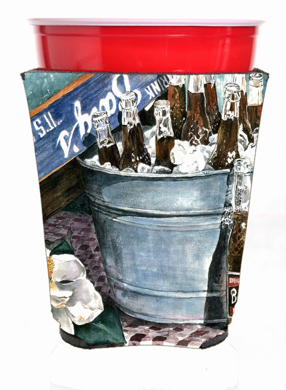 Barq's and old washtub Red Solo Cup Hugger - 615872528233