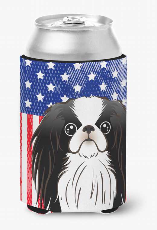 American Flag and Dog Can or Bottle Hugger - 638508242785