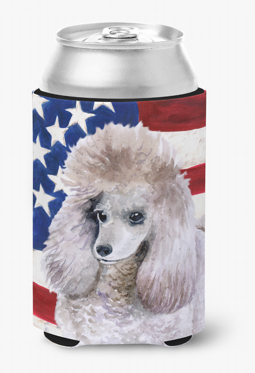 Patriotic With Dog Can or Bottle Hugger - 652259204014