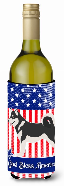 American Flag and Dog Wine Bottle Hugger - 638508986931