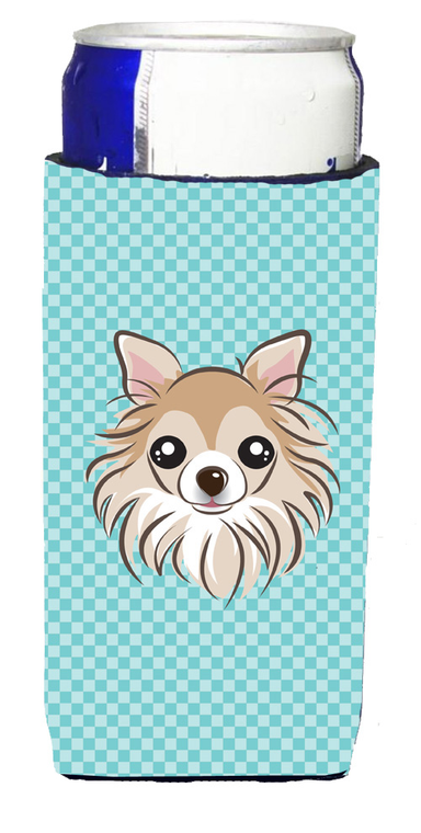 Checkerboard Design with Dog Ultra Hugger for slim cans - 615872915767