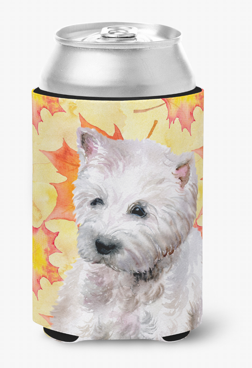 Dog With Fall Design Can or Bottle Hugger - 652259206988