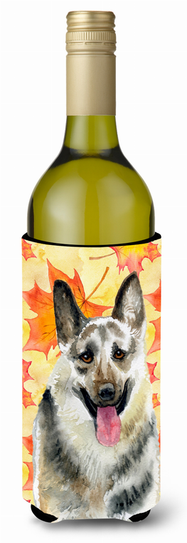 Dog with Fall Design Wine Bottle Hugger - 652259174744