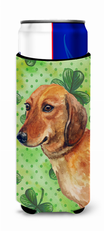 Dog with St Patrick's Design Ultra Hugger for slim cans - 652259167814