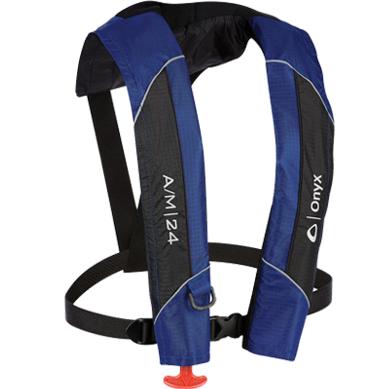 A/M-24 Automatic/Manual Lifejacket, Blue - 043311048217