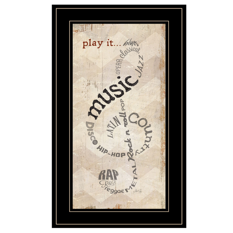 Play It 2 Black Framed Print Wall Art - 606114089339