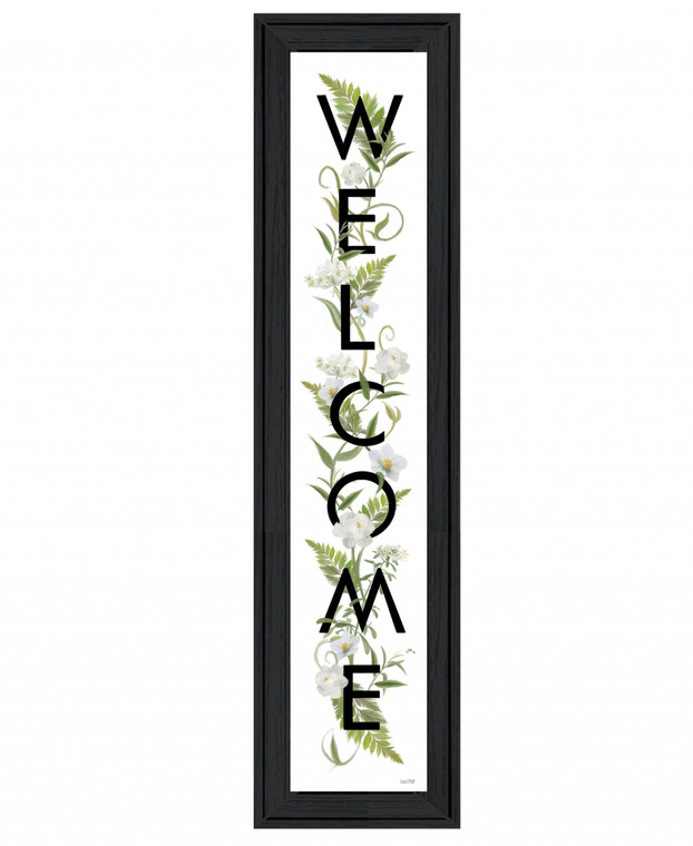 Welcome Sign II 2 Black Framed Print Wall Art - 606114056010