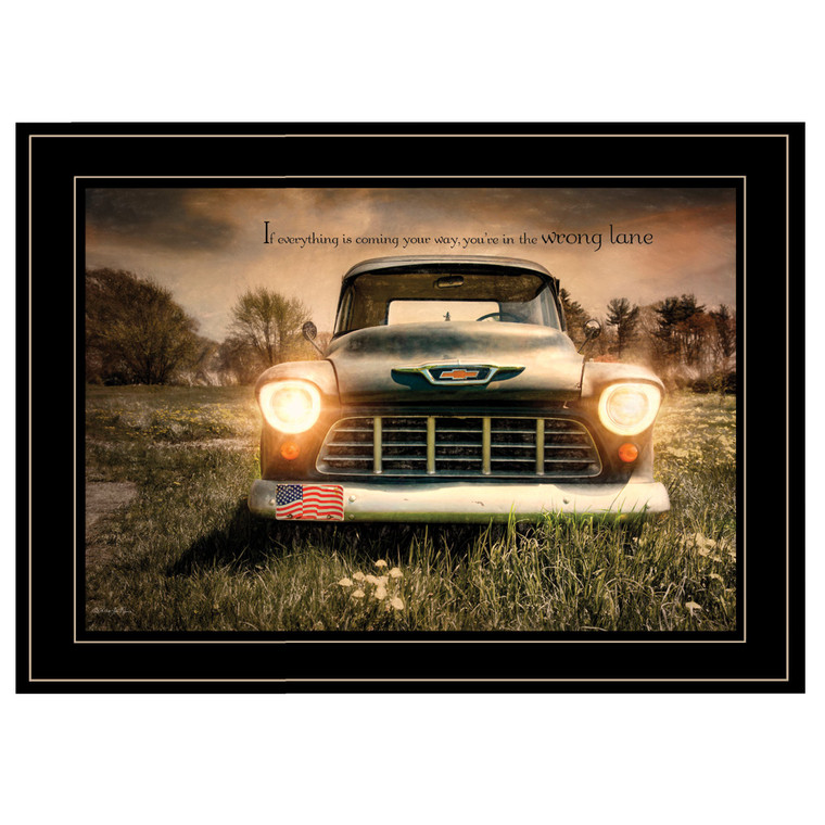 Wrong Lane 2 Black Framed Print Wall Art - 606114159742