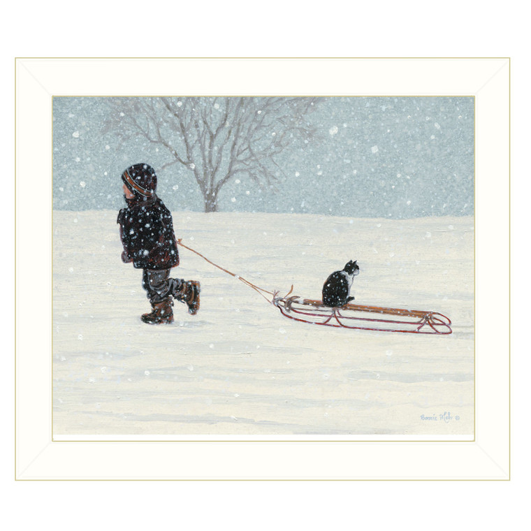 All Aboard White Framed Print Wall Art - 606114060277