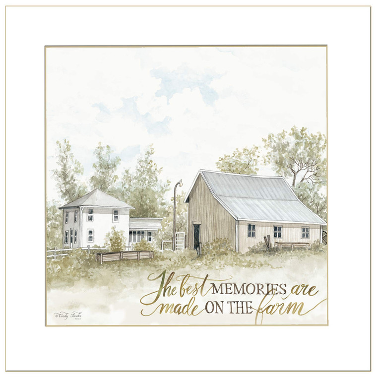 The Best Memories 2 White Framed Print Wall Art - 606114158028