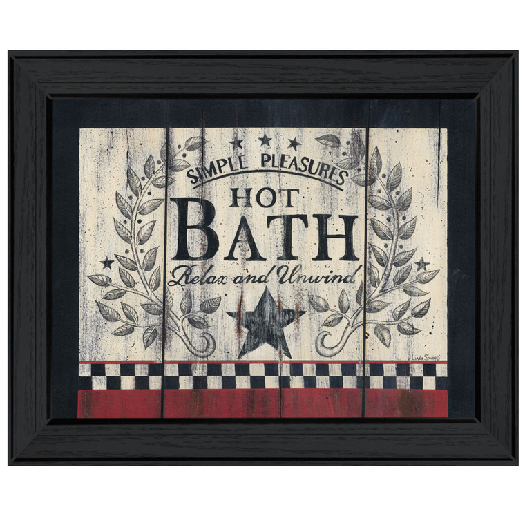 Hot Bath 10 Black Framed Print Wall Art - 606114058465