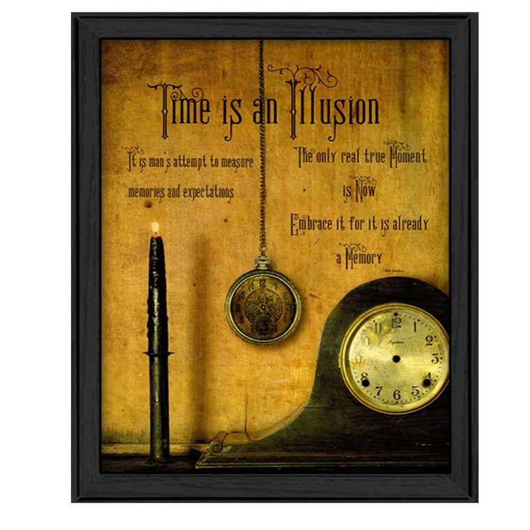 Time Black Framed Print Wall Art - 606114088479