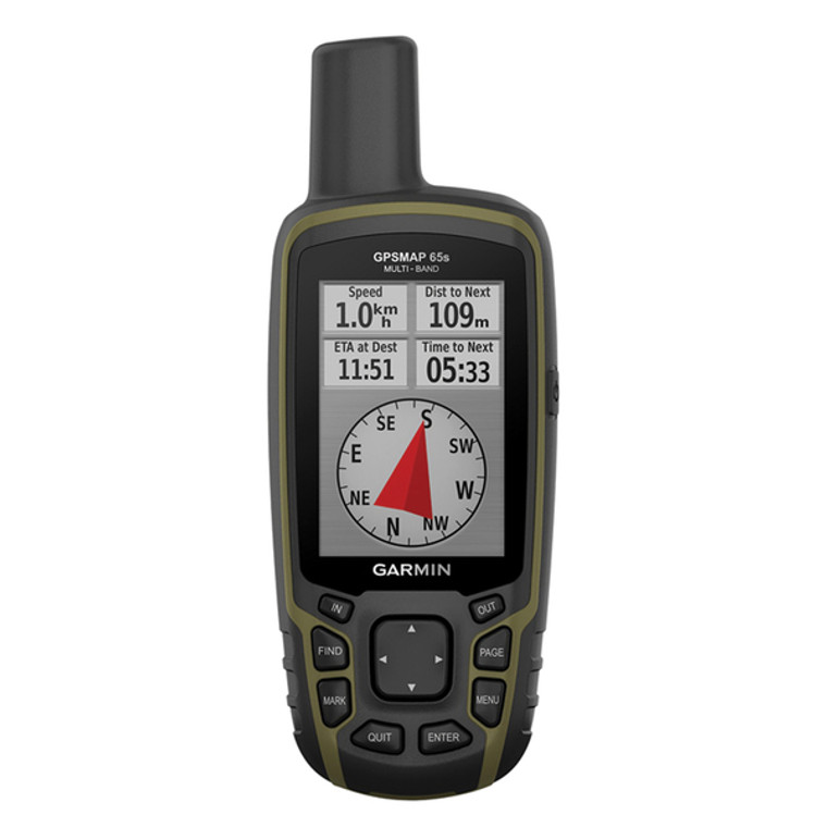GPSMAP(R) 65s Multi-Band/Multi-GNSS Hiking Handheld GPS Device - 753759257866