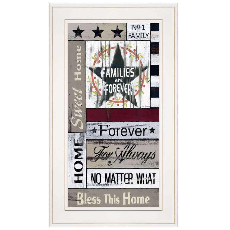 Families Are Forever 2 White Framed Print Wall Art - 606114089261