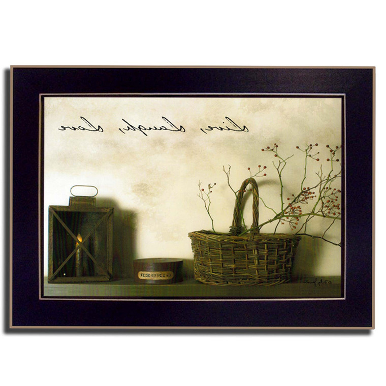 Live Laugh And Love Black Framed Print Wall Art - 606114036043