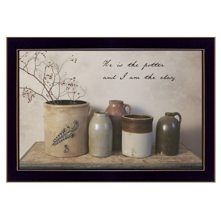 He Is The Potter Black Framed Print Wall Art - 606114057130