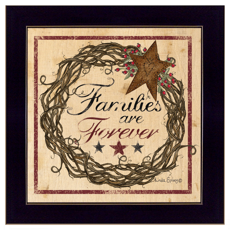 Families Are Forever 1 Black Framed Print Wall Art - 606114040224