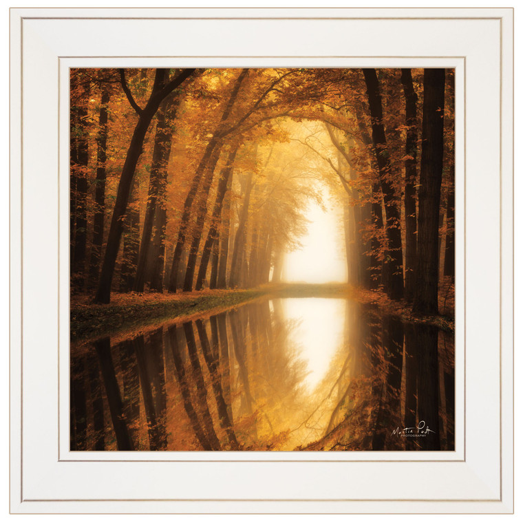 Lochem Reflections 1 White Framed Print Wall Art - 606114041689