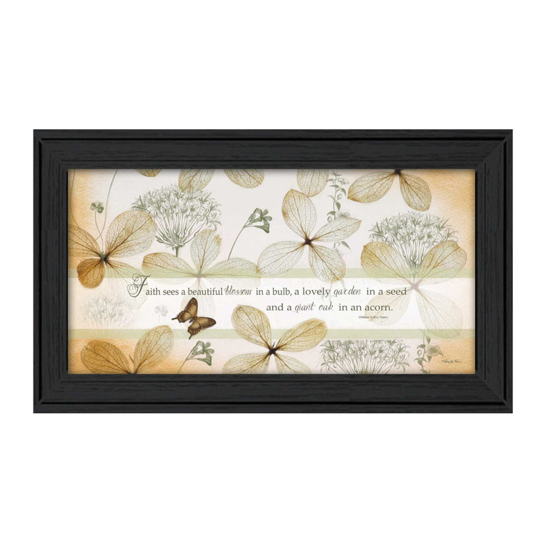 Faith Sees Black Framed Print Wall Art - 606114059073