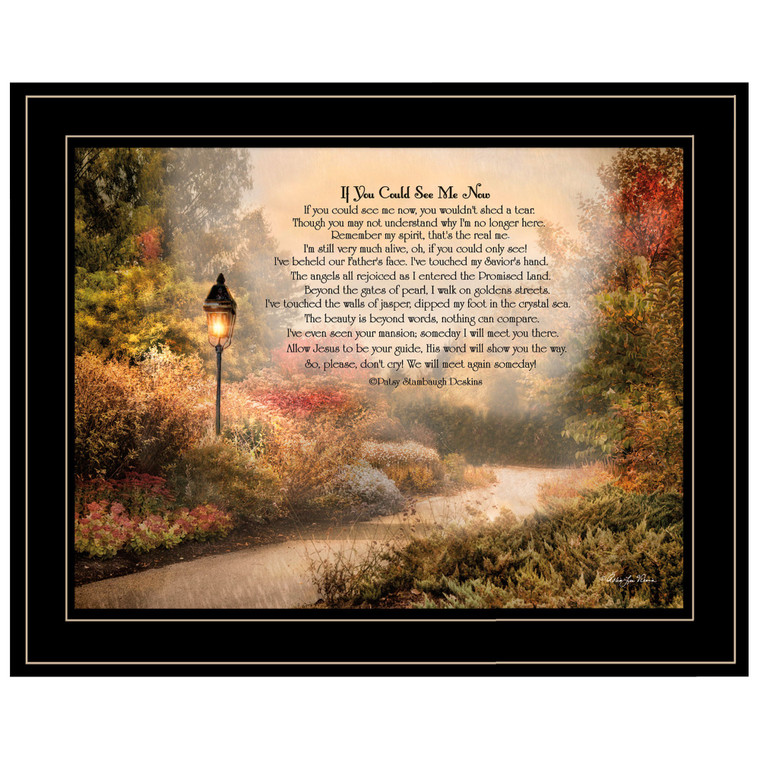 If You Could See Me Now 5 Black Framed Print Wall Art - 606114070757