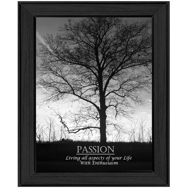 Passion 5 Black Framed Print Wall Art